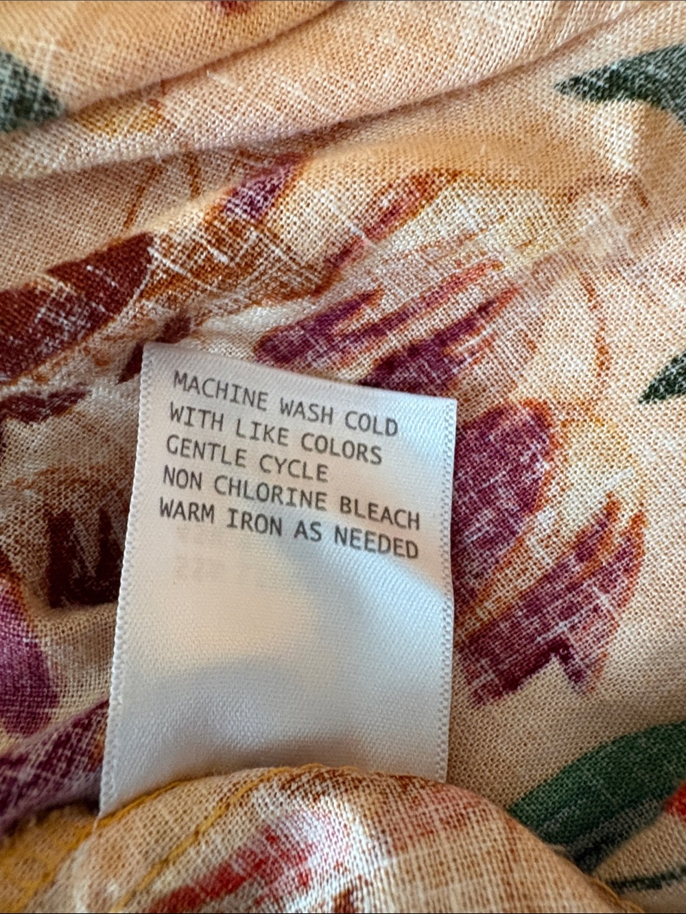 RACHEL Rachel Roy Linen Resort Mustard Yellow Tropical Wide Leg Pants SZ XL - Picture 5 of 9